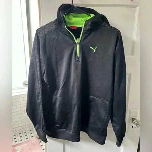 Puma pullover‎ quarterzip hoodie boys size xl